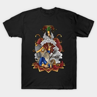 Fallen Warrior Valhalla: A Mythical Tribute to Courage and Honor T-Shirt